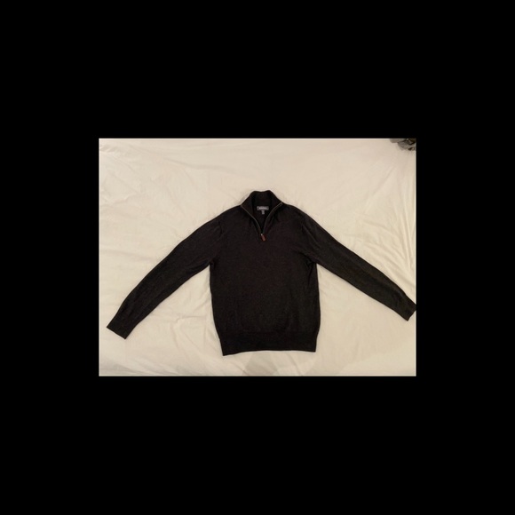 Bonobos quarter zip sweater - gray - Picture 6 of 7